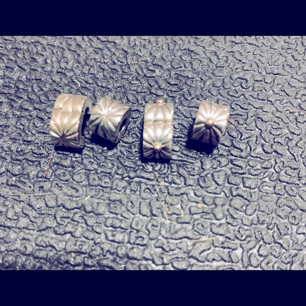 Pandora Sterling Silver w/ 14k gold Charm Clasps